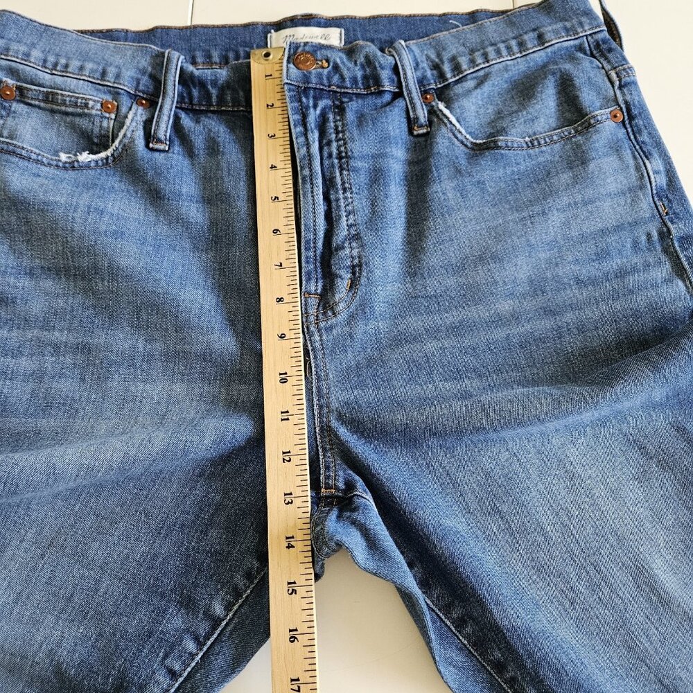 Madewell Jeans Womens 34 Blue Denim The Perfect Vintage Crop Jean Stretch Grunge - Picture 5 of 16